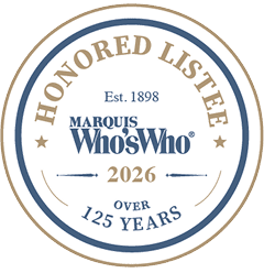 Marquis Who's Who badge 2026